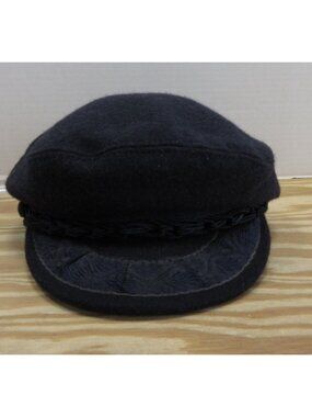 VTG Greek Fisherman Hat Cap 7 3/8 Dorfman Pacific Wool Braided Rope